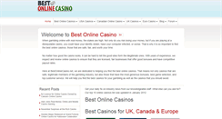 Desktop Screenshot of bestonlinecasino.net